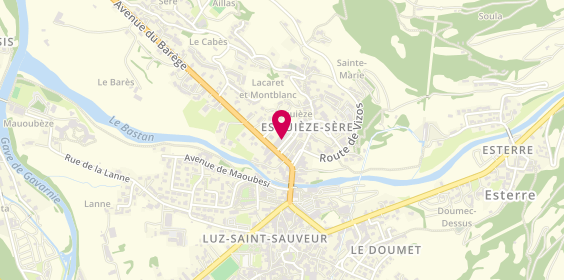 Plan de Carrefour Market, 1 Place Mont Blanc, 65120 Esquièze-Sère