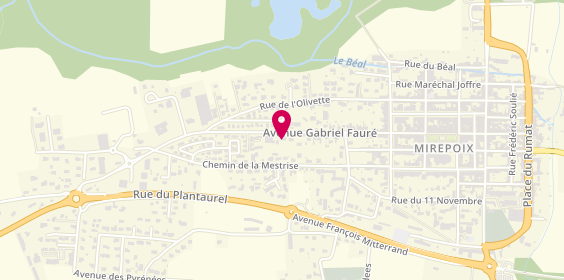 Plan de Eurorepar - Specialite Citroen, 45 avenue Gabriel Fauré, 09500 Mirepoix