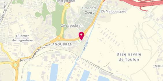 Plan de Olympic Location, 1455 avenue Aristide Briand Prolongee, 83200 Toulon