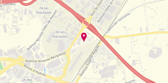Plan de DLM Location Toulon, 216 avenue Antoine Becquerel, 83130 La Garde