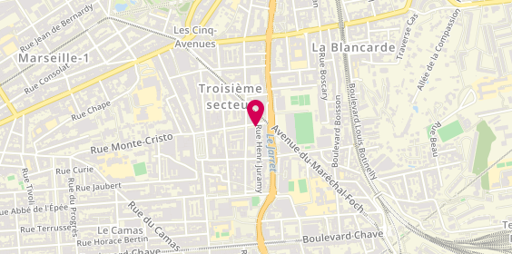Plan de Olympic Location - Marseille 5 avenues, 30 Rue des Orgues, 13004 Marseille