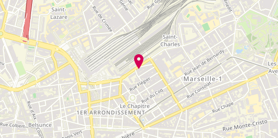 Plan de Hertz Location de Voitures - Gare Marseille St Charles Tgv - Railway Station, 48 Boulevard Voltaire, 13001 Marseille