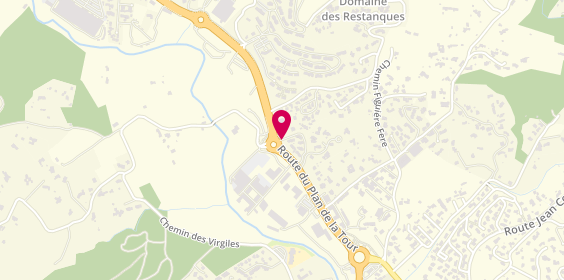 Plan de Carrefour Market, Centre Commercial le Préconil Route Muy, 83120 Sainte-Maxime