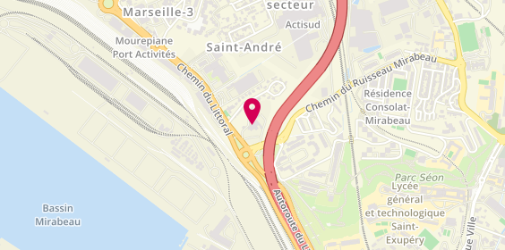 Plan de Apex Location, 400 chemin du Littoral, 13016 Marseille