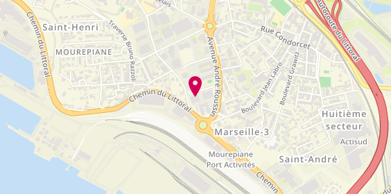 Plan de Easy Auto Location Marseille, 7 avenue André Roussin, 13016 Marseille