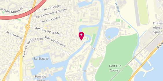 Plan de Astolfi Location, 647 avenue de la Mer, 06210 Mandelieu-la-Napoule