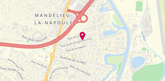 Plan de All Services International, 326 Rue Saint Vincent de Paul, 06210 Mandelieu-la-Napoule