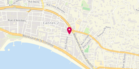 Plan de Elite Rent-a-Car/ Rent a Luxury car in Cannes, 16 Rue du 14 Juillet, 06400 Cannes