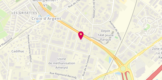 Plan de Enterprise Rent-A-Car/Citer et Enterpris, 858 Rue de la Castelle Garosud, 34000 Montpellier