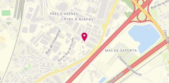 Plan de Auto Location 34, 754 avenue du Marché Gare, 34070 Montpellier