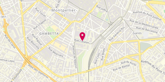 Plan de Avis, Gare Sncf Parking Saint Roch Rue Catalan, 34000 Montpellier