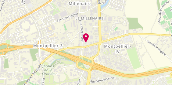 Plan de Rent A Car, 683 Rue Alfred Nobel, 34000 Montpellier