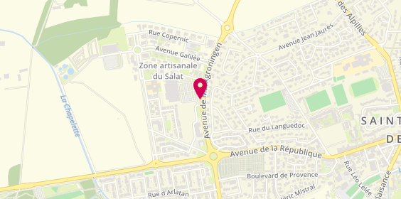 Plan de Super U DELTA EXPLOITATION, Zone Artisanale du Salat 1 Avenue Markgroningen, 13310 Saint-Martin-de-Crau