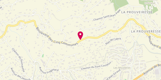 Plan de Cla Car Location, 850 Boulevard 5 Communes, 06530 Cabris