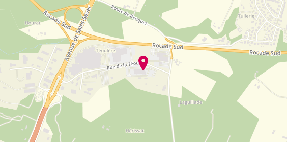 Plan de Clovis Location, Zone Artisanale la Téoulère - Rocade, 40280 Saint-Pierre-du-Mont