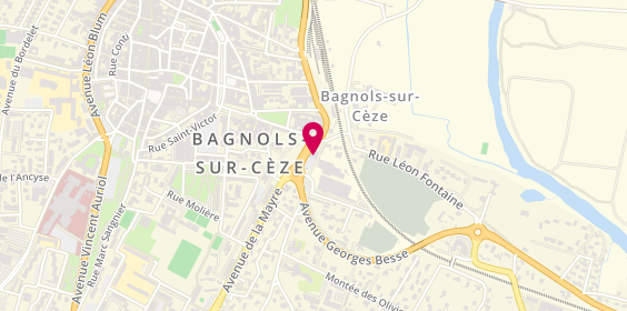Plan de Rent A Car, Face à la Gare
52 Route d'Avignon, 30200 Bagnols-sur-Cèze