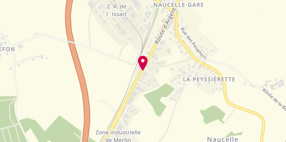 Plan de Total, Route d'Argent
N88, 12800 Naucelle