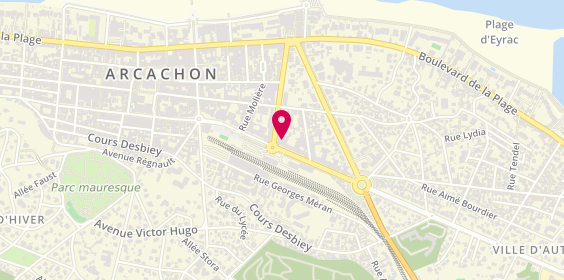 Plan de Europcar, 35 Boulevard du Général Leclerc Face à la Gare, 33120 Arcachon