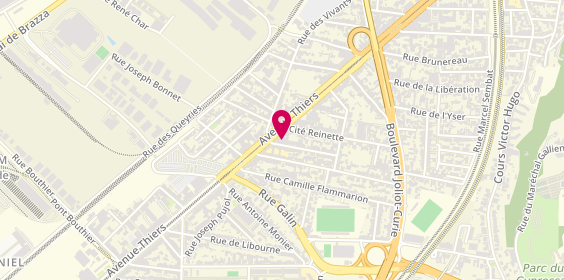 Plan de Ucar Location, 319 avenue Thiers, 33100 Bordeaux