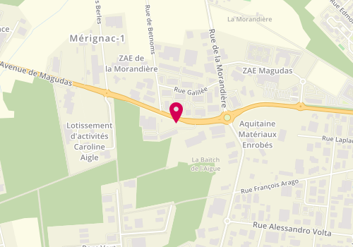 Plan de Europcar, 3-5 avenue de Magudas, 33185 Le Haillan