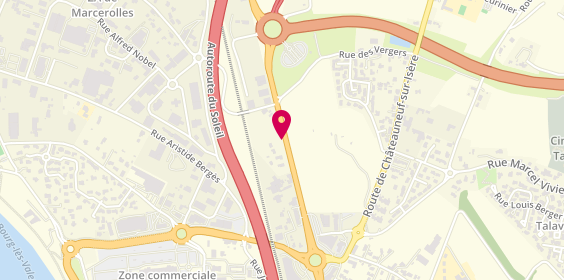 Plan de Europcar France, Montée du Long, 26500 Bourg-lès-Valence