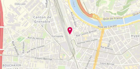 Plan de Europcar, 30 Rue Emile Gueymard, 38000 Grenoble