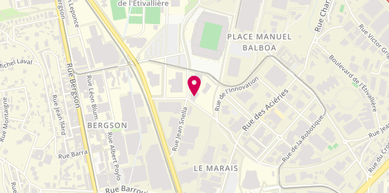 Plan de Fraikin Saint Etienne, 1 Rue Camille de Rochetaillée, 42000 Saint-Étienne