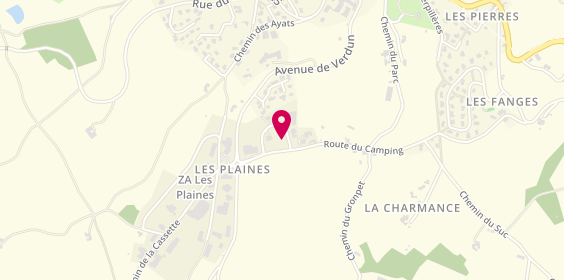 Plan de LOC'ERIC - Location de véhicules et de matériels, 130 Route du Camping, 69850 Saint-Martin-en-Haut