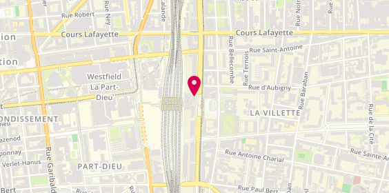 Plan de Avis, Gare Sncf Lyon Part Dieu 40 Rue Villette, 69003 Lyon