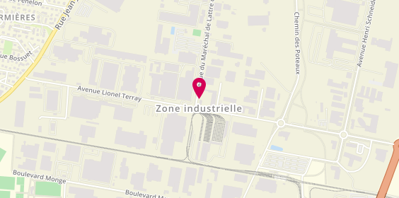 Plan de Dlm Location, Zone Industrielle 
9 avenue Lionel Terray, 69330 Meyzieu