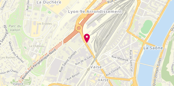 Plan de Mingat Loueur de véhicules, 72 Rue de Bourgogne, 69009 Lyon