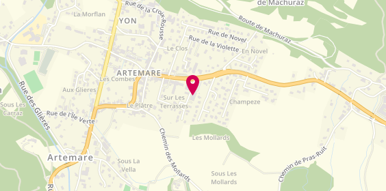 Plan de Carrefour Contact, Les Terrasses
1 Rue des Champs, 01510 Artemare