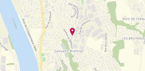 Plan de Auto Location Vehicules de Prestige, 736 Rue Jean Surchamp, 01480 Jassans-Riottier