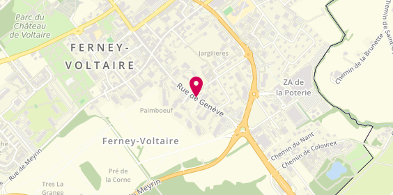 Plan de Avis Location de Voitures, Aeroport de Cointrin
Rue de Geneve, 01210 Ferney-Voltaire