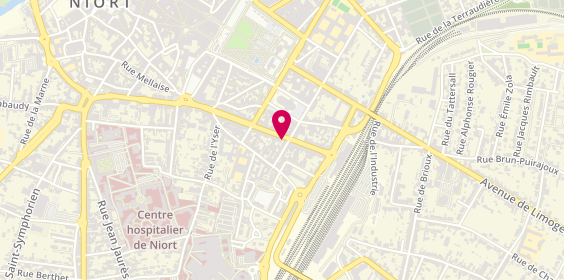 Plan de Rent A Car, 74 Rue de la Gare, 79000 Niort