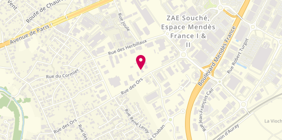 Plan de Berger Location 79, Espace Mendès France
53 Rue des Ors, 79000 Niort