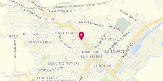 Plan de Garage Michaud, 223 Rue Nationale, 03290 Dompierre-sur-Besbre