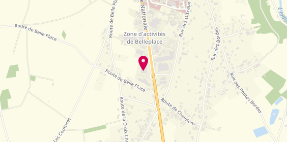 Plan de Garage des Huchettes, Route Gueret Zone Activités Belle Place, 36400 La Châtre