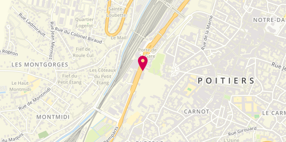 Plan de Entreprise Rent-A-Car / Citer, 29 Boulevard Pont Achard Boulevard De, 86000 Poitiers