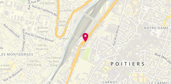 Plan de Avis Location Voiture - Poitiers, Prkng: Effia
133 Boulevard du Grand Cerf
2 Boulevard Pont Achard, 86000 Poitiers, France