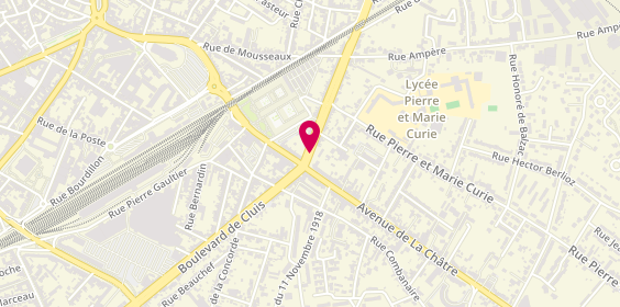 Plan de Europcar, 14 Boulevard de Bryas, 36000 Châteauroux