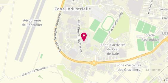 Plan de JMJ Location - Agence du Haut-Doubs - Pontarlier, 17 Rue Pierre Déchanet, 25300 Pontarlier