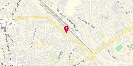Plan de Avis Location Voiture - Cholet, Place de la Gare
10 place du 77ème Régiment d'Infanterie, 49300 Cholet