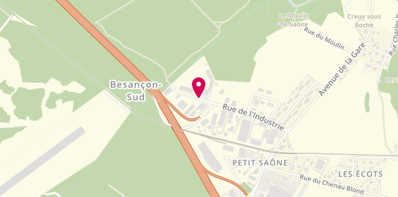 Plan de R.M Distribution, 15 Rue de l'Industrie, 25660 Saône