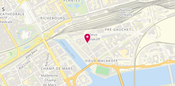 Plan de Europcar, 325 Rue Marcel Paul Face Entrée Gare, 44000 Nantes