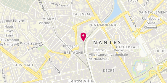 Plan de New Rent, Cours des 50 Otages 6 Allée Tanneurs, 44000 Nantes