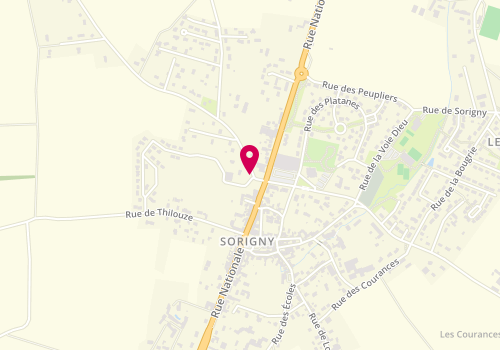 Plan de Bossard location, 4 Rue de Monts, 37250 Sorigny