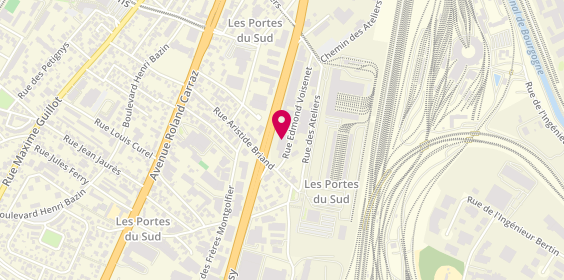 Plan de France Cars - Location utilitaire et voiture Dijon, 12 Rue Edmond Voisenet, 21000 Dijon