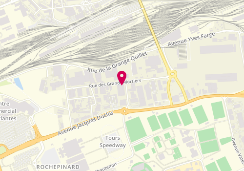 Plan de Servi Location, 33 Rue des Grands Mortiers, 37700 Saint-Pierre-des-Corps