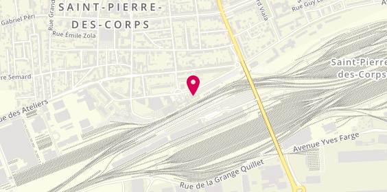 Plan de Enterprise Location de voiture et utilitaire - Tours Saint-Pierre-Des-Corps, 2 place de la Gare, 37700 Saint-Pierre-des-Corps